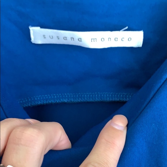 Revolve X Susana Monaco blue fitted mini dress! - Picture 4 of 8